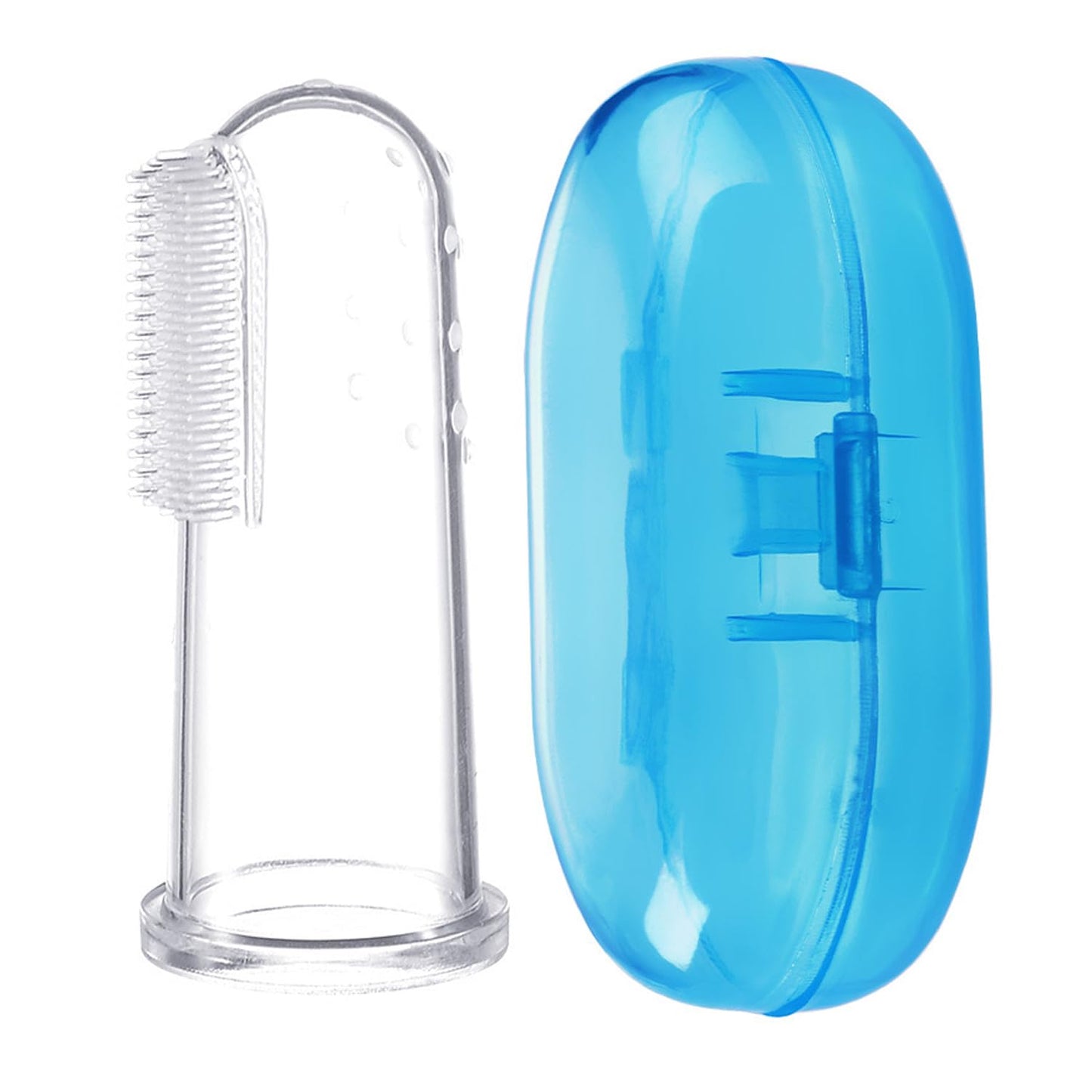 Looklike® Silicone Baby Finger Toothbrush, Travel-Friendly Oral Care, Great for Massaging & Cleaning Gums, Use Soft Brush For Kids & Newborn Baby, First Teeth, BPA-Free, Kids Finger Toothbrushes Pack of 1