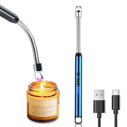 Looklike® Rechargeable Electric Gas Lighter for Kitchen, Lighter for Gas Stove, Candles, Pooja, 1 Year Warranty, C-Type USB, Kitchen Tools, Multi Purpose - 360° Flexible & Windproof, Multi